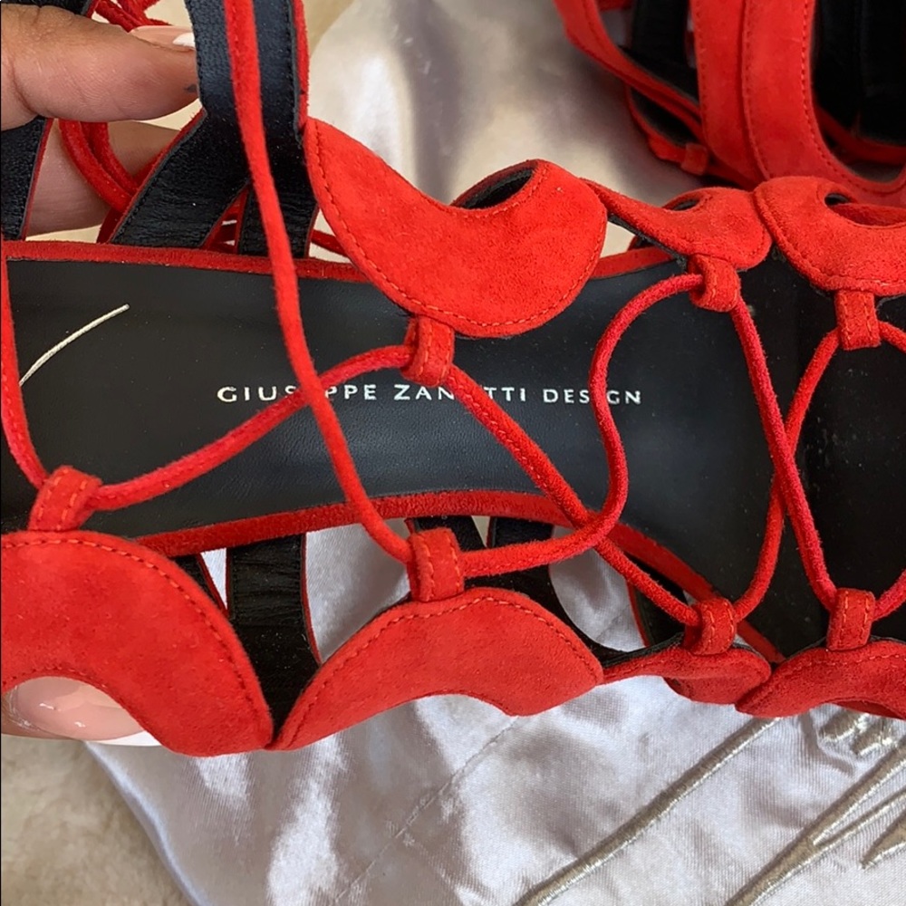 Giuseppe Zanotti Red Suede Heels💋 - Picture 11 of 11
